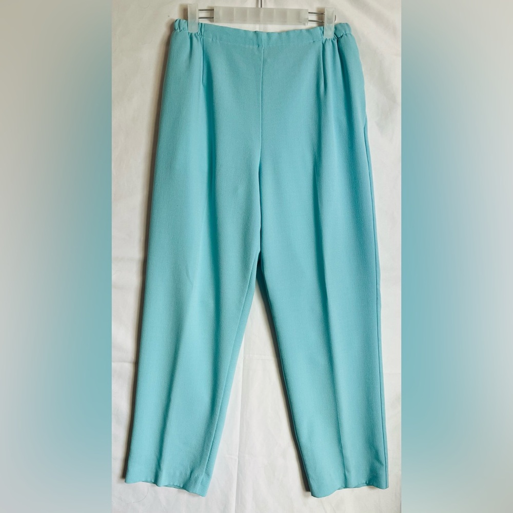 Vintage TanJay Aqua Blue High Waisted Trousers Pants